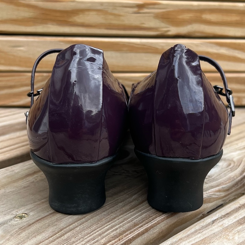 RARE Asics Giro Pedala MaryJane Plum Patent Leather Walking Shoe! EUC! - Picture 9 of 16
